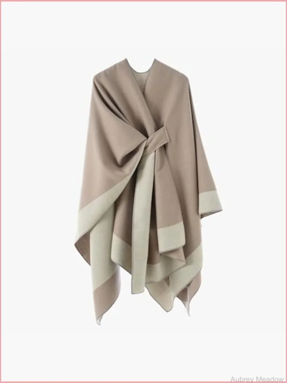 Women's Poncho Shawl Wrap Open Front Cardigan Cape Soft Warm Large Blanket Wrap